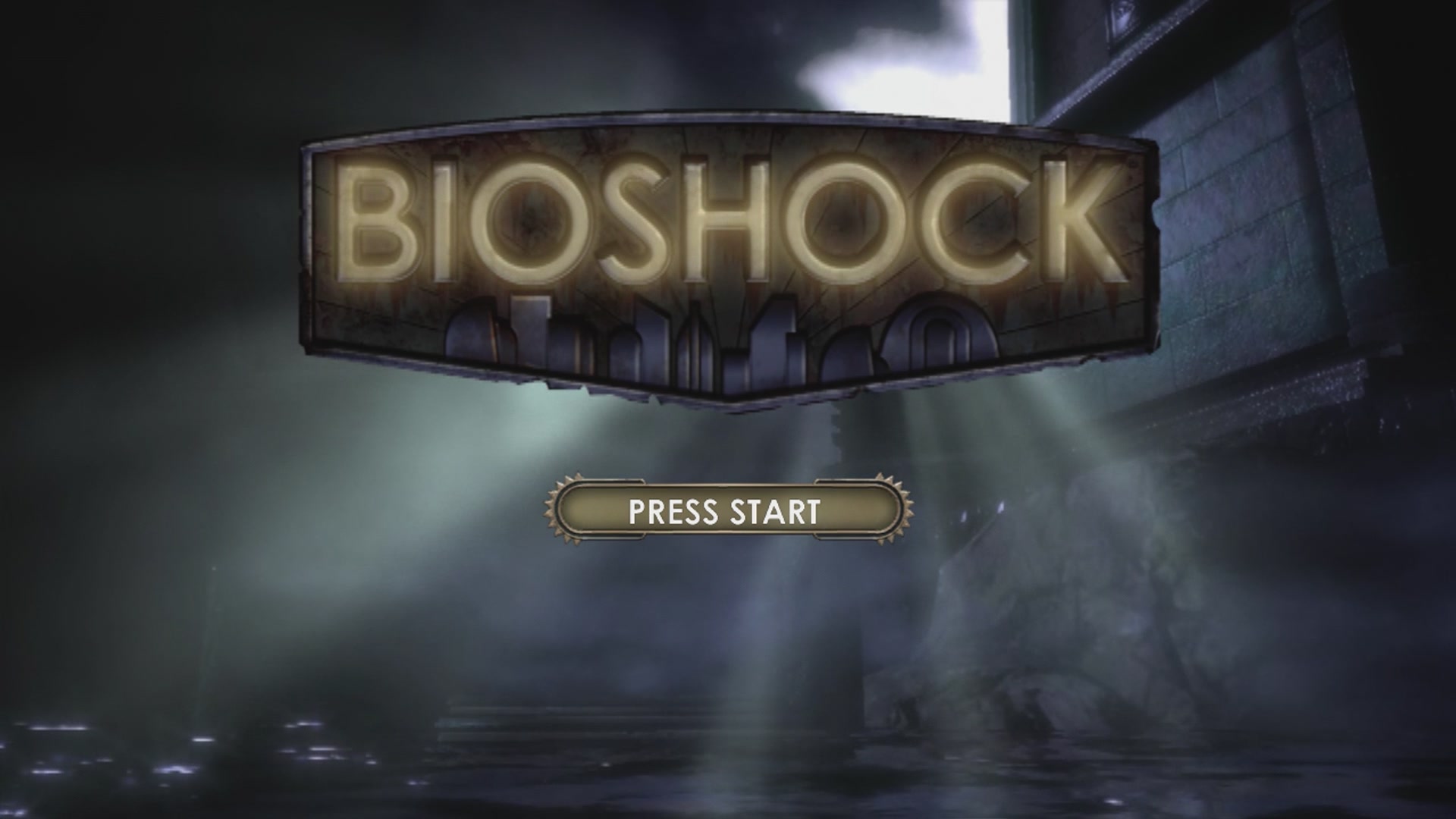 BioShock title screen for Xbox 360